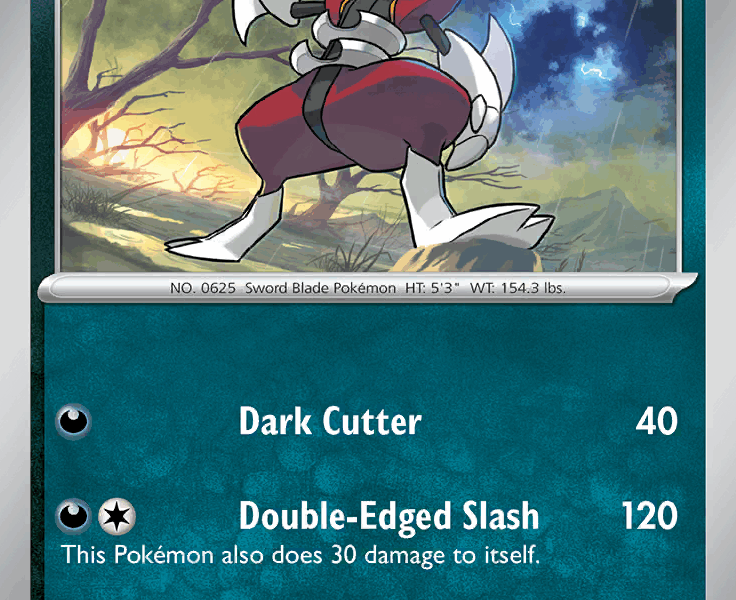 Bisharp Pokemon Kaart
