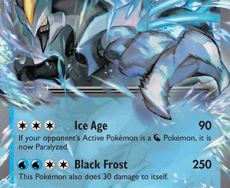 Black Kyurem ex Pokemon Kaart