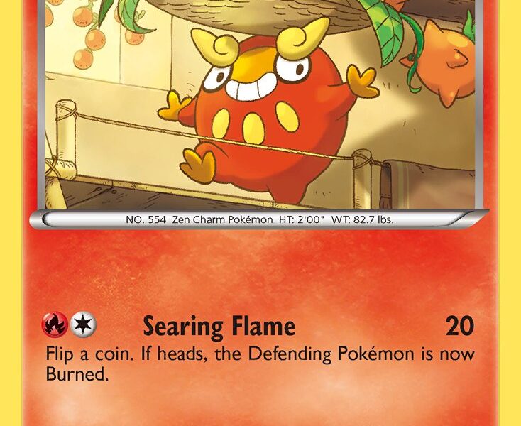 Darumaka Pokemon Kaart