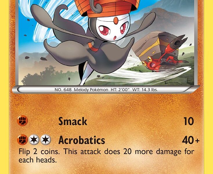 Meloetta Pokemon Kaart