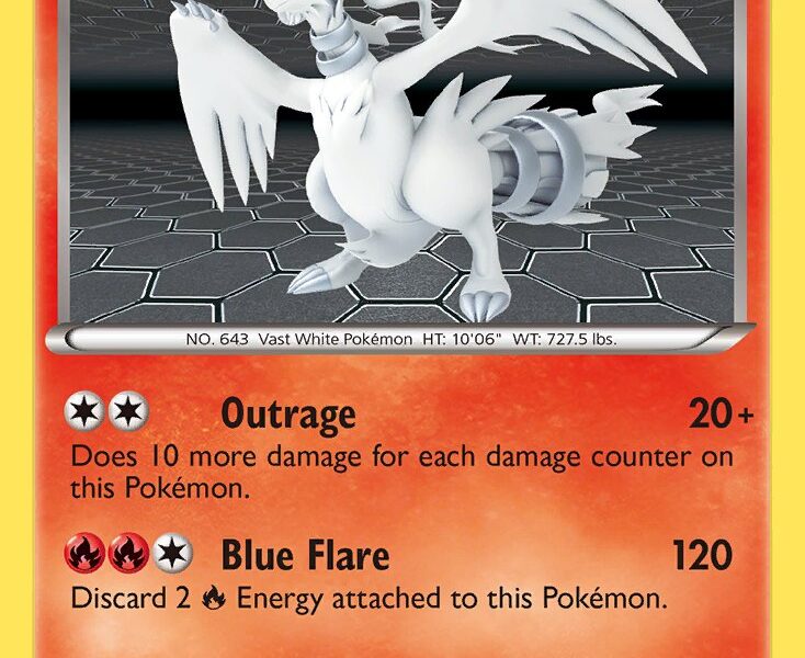 Reshiram Pokemon Kaart