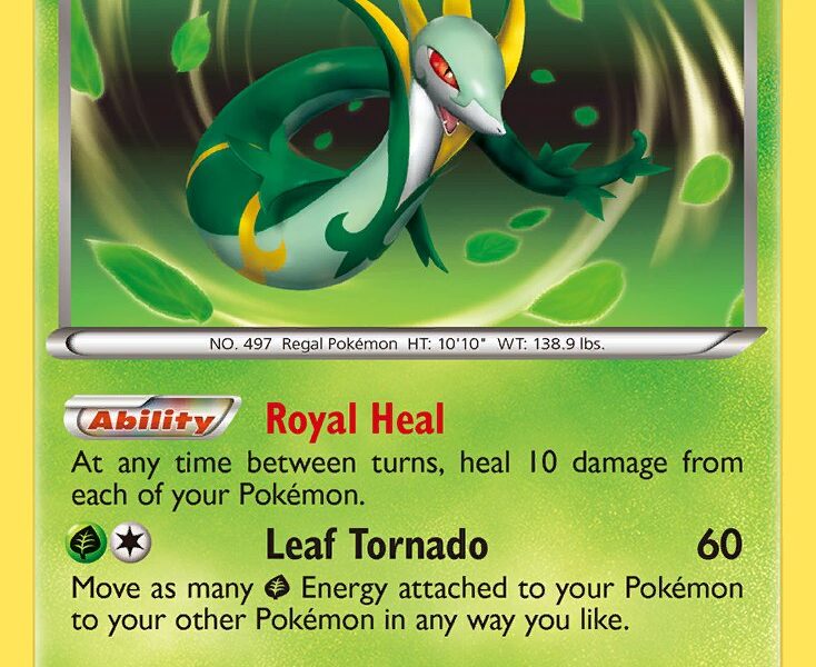 Serperior Pokemon Kaart