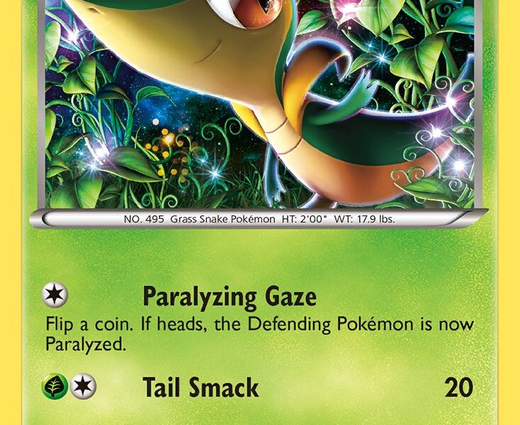 Snivy Pokemon Kaart