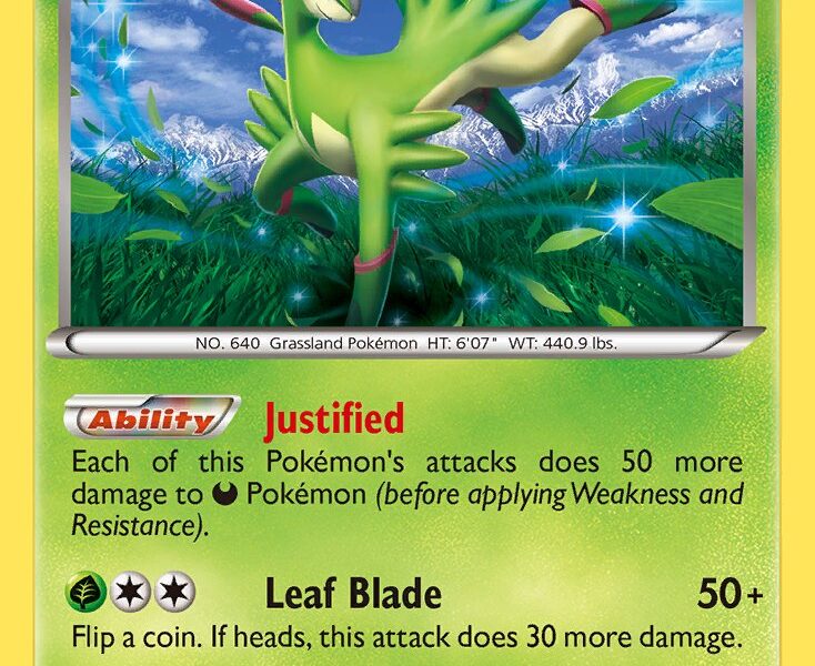 Virizion Pokemon Kaart