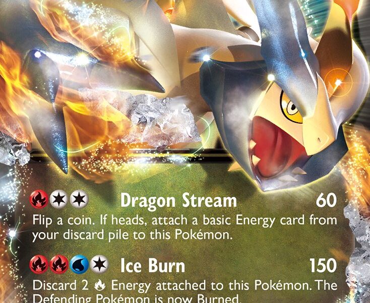 White Kyurem-EX Pokemon Kaart