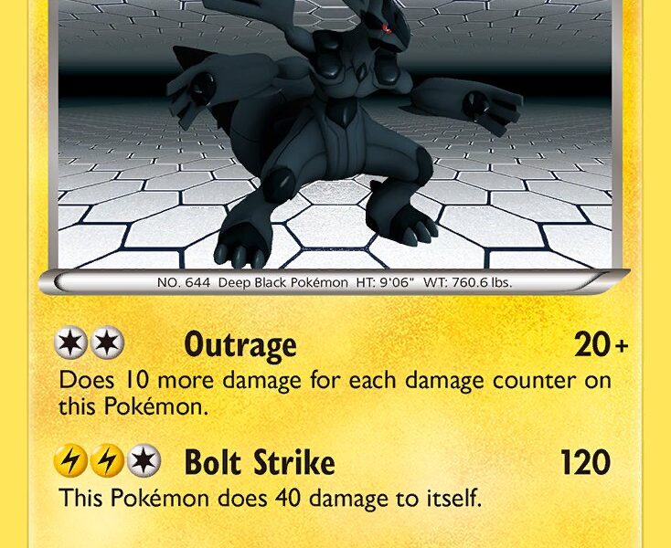 Zekrom Pokemon Kaart