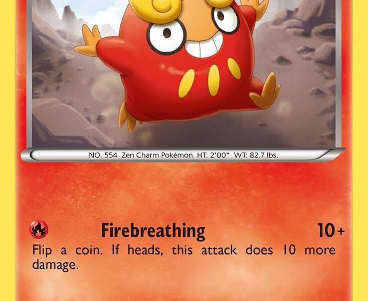 Darumaka Pokemon Kaart
