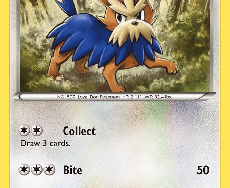 Herdier Pokemon Kaart