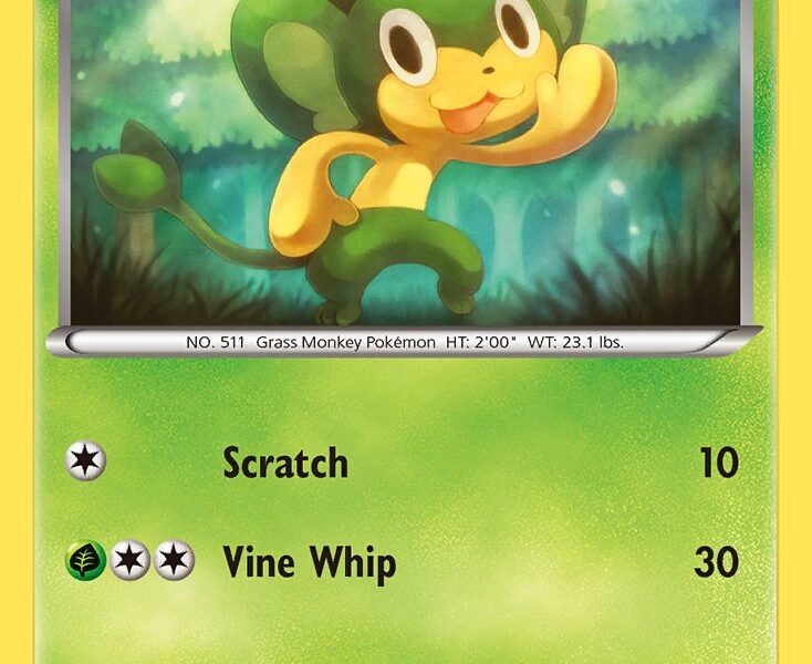 Pansage Pokemon Kaart