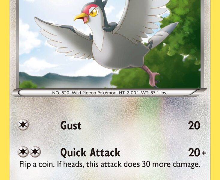 Tranquill Pokemon Kaart