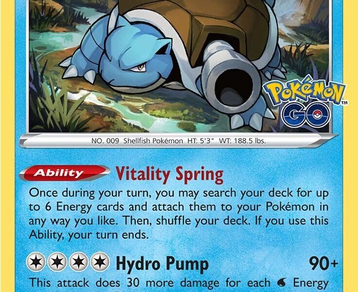 Blastoise Pokemon Kaart