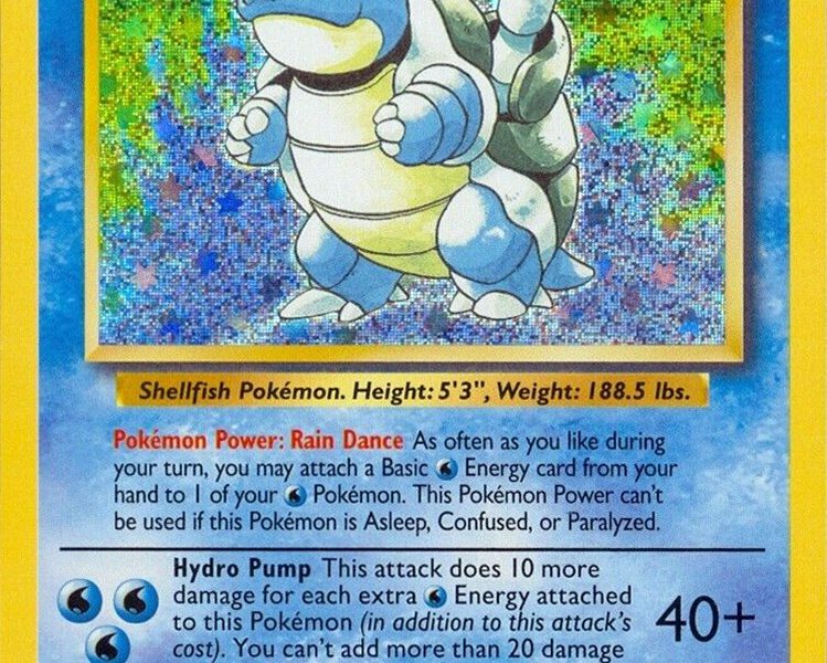 Blastoise Pokemon Kaart