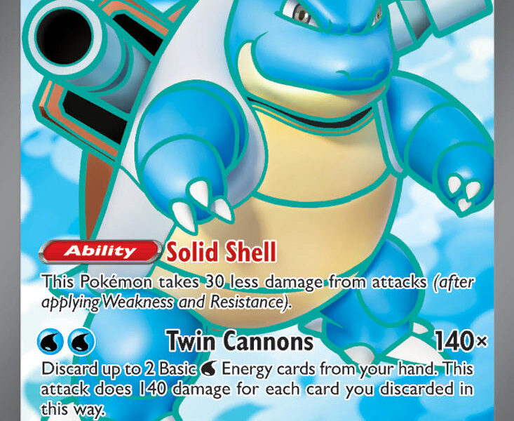 Blastoise ex Pokemon Kaart