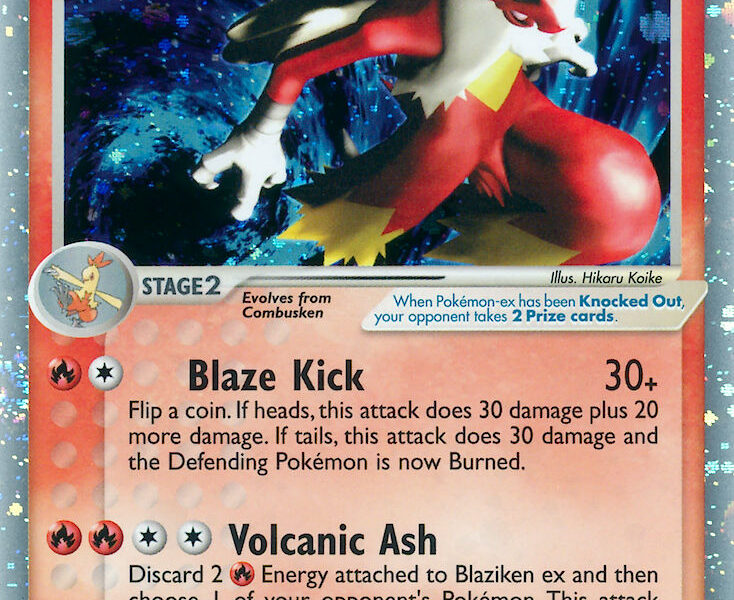 Blaziken ex Pokemon Kaart