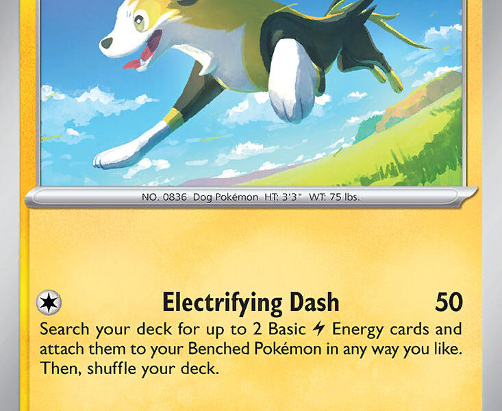Boltund Pokemon Kaart