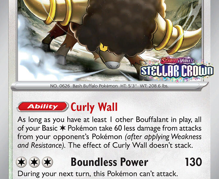 Bouffalant Pokemon Kaart