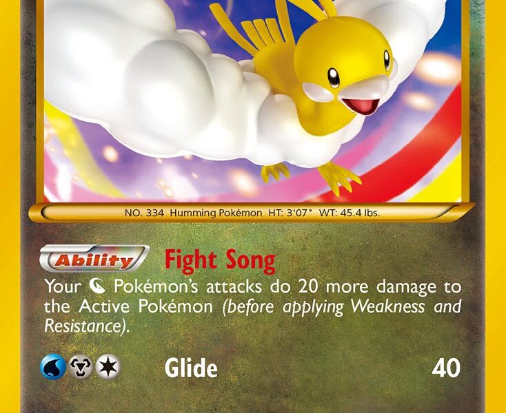 Altaria Pokemon Kaart