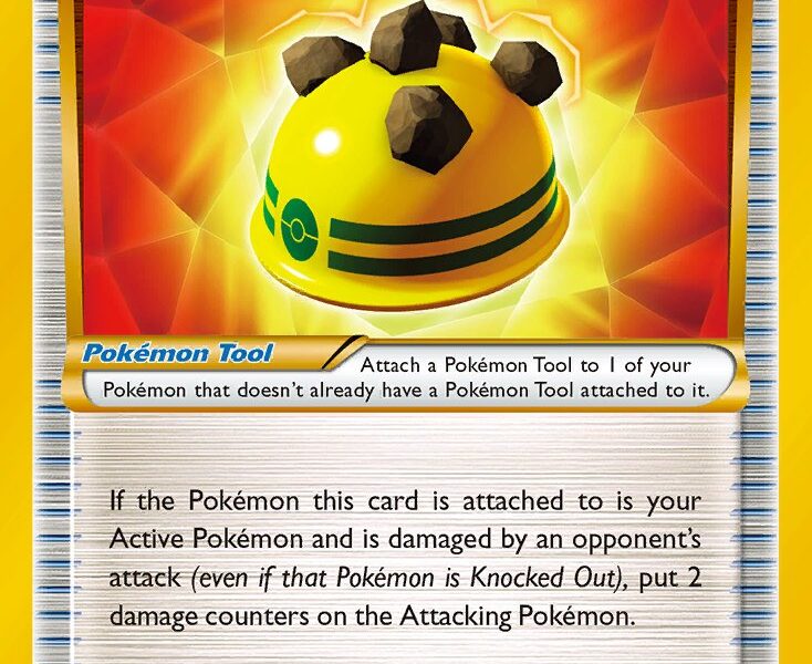 Rocky Helmet Pokemon Kaart