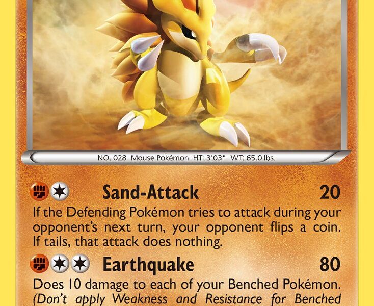 Sandslash Pokemon Kaart