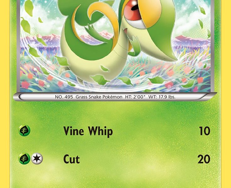 Snivy Pokemon Kaart