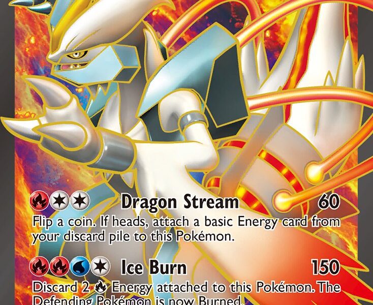 White Kyurem-EX Pokemon Kaart