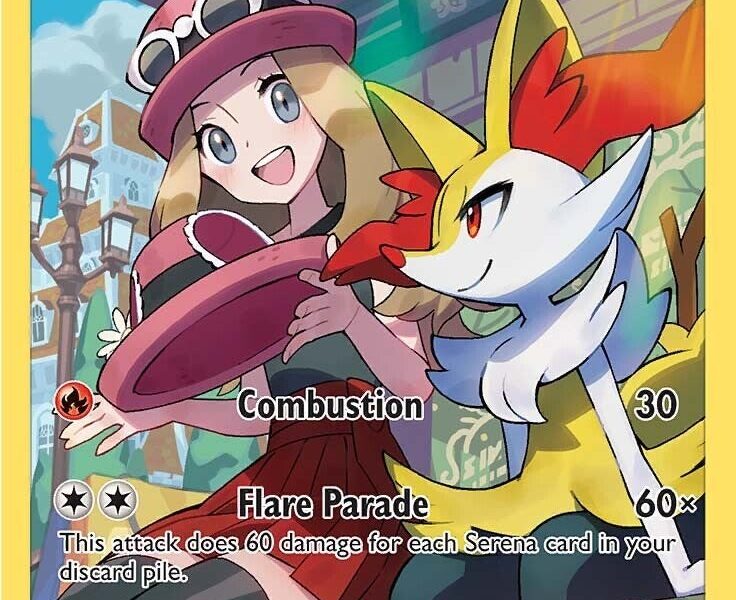 Braixen Pokemon Kaart