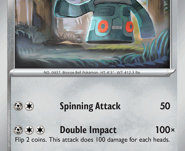 Bronzong Pokemon Kaart