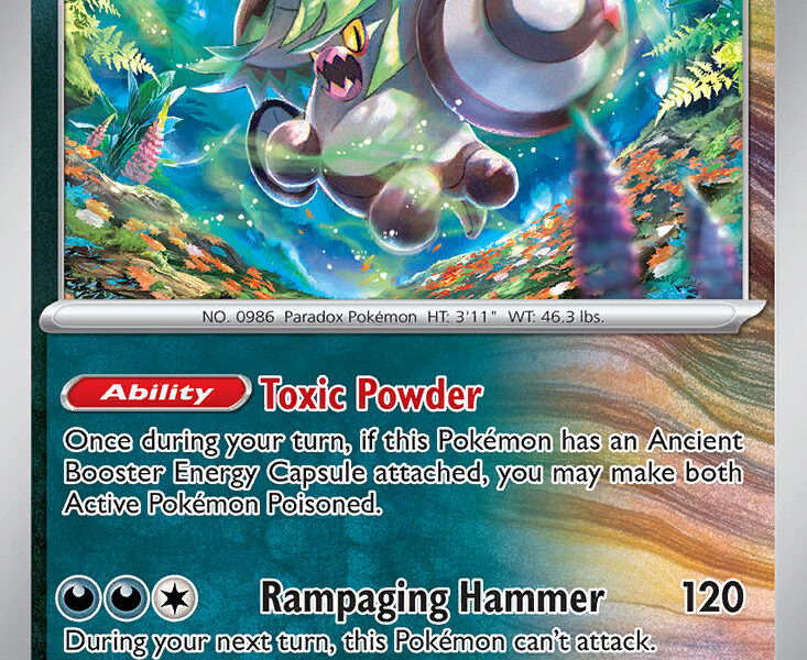 Brute Bonnet Pokemon Kaart