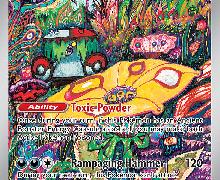 Brute Bonnet Pokemon Kaart