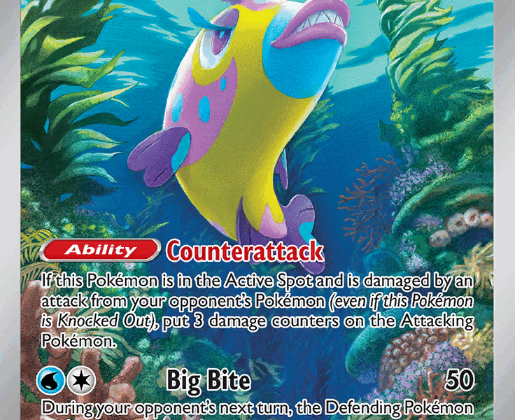 Bruxish Pokemon Kaart