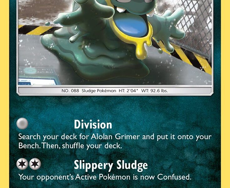Alolan Grimer Pokemon Kaart