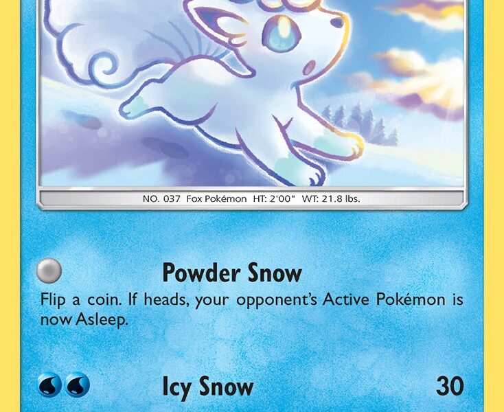 Alolan Vulpix Pokemon Kaart