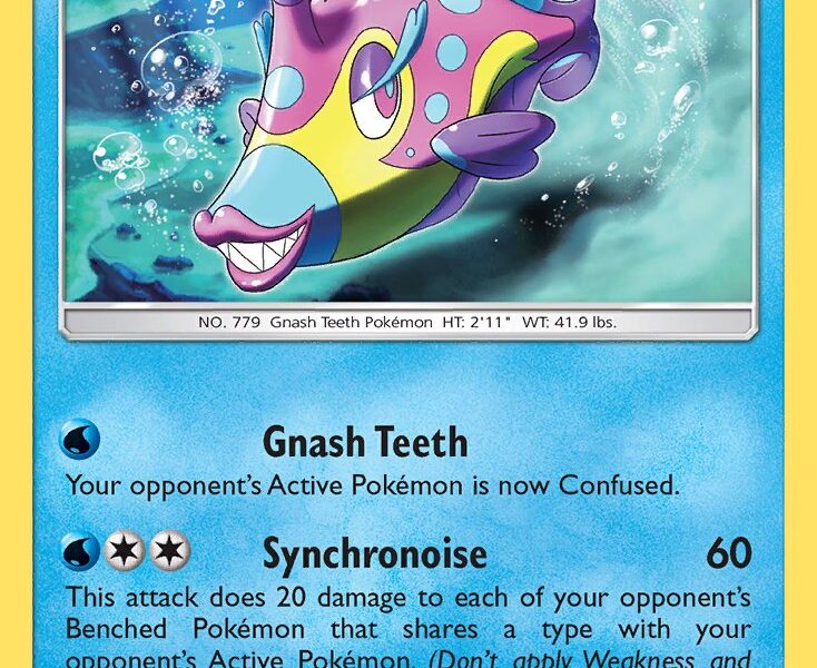 Bruxish Pokemon Kaart