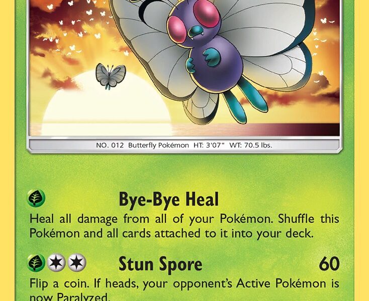 Butterfree Pokemon Kaart