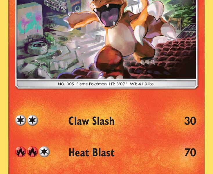 Charmeleon Pokemon Kaart