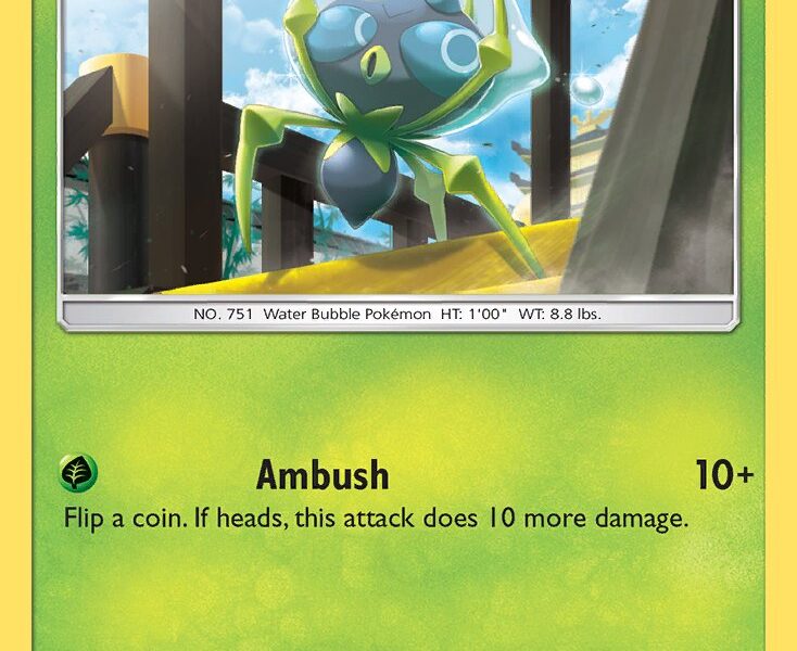Dewpider Pokemon Kaart