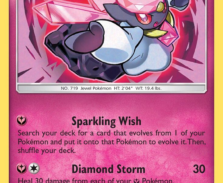 Diancie Pokemon Kaart