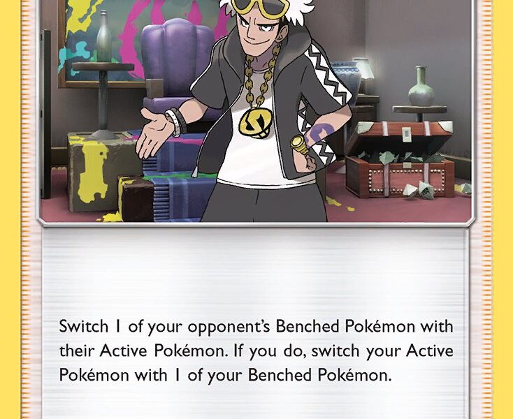 Guzma Pokemon Kaart