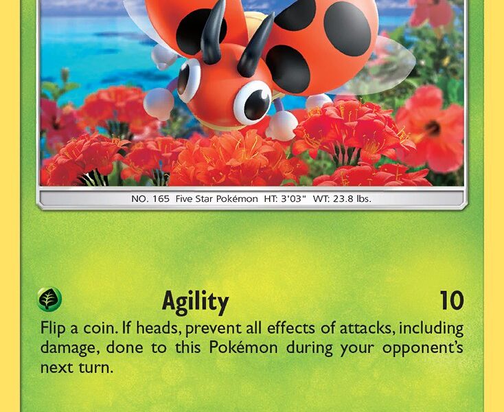 Ledyba Pokemon Kaart