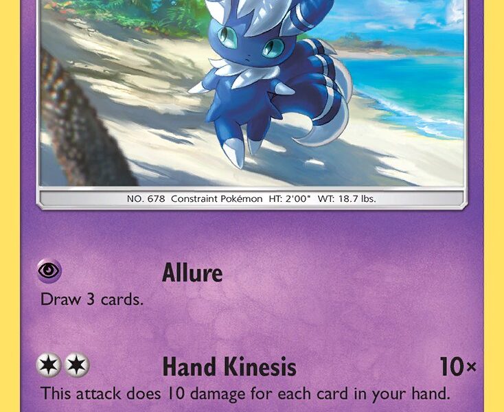 Meowstic Pokemon Kaart