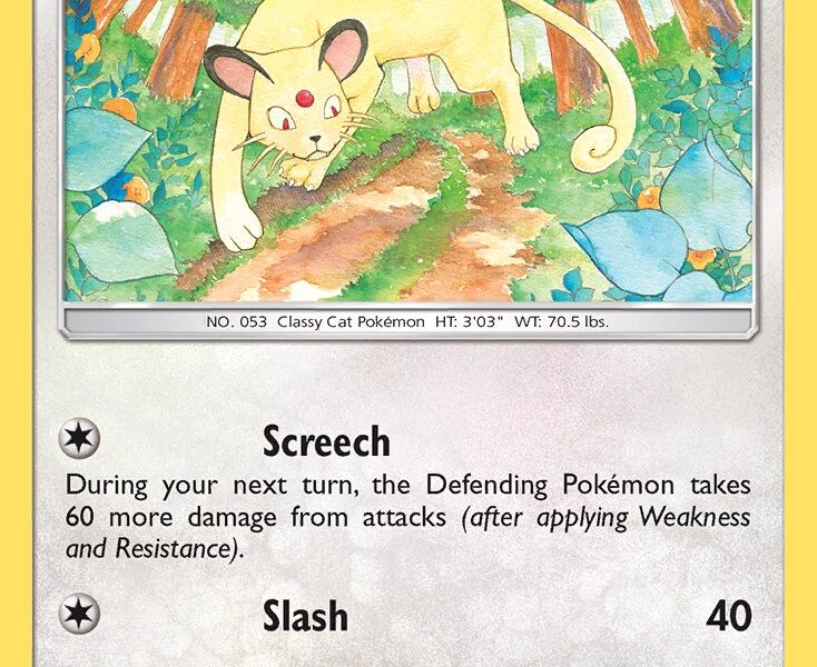 Persian Pokemon Kaart