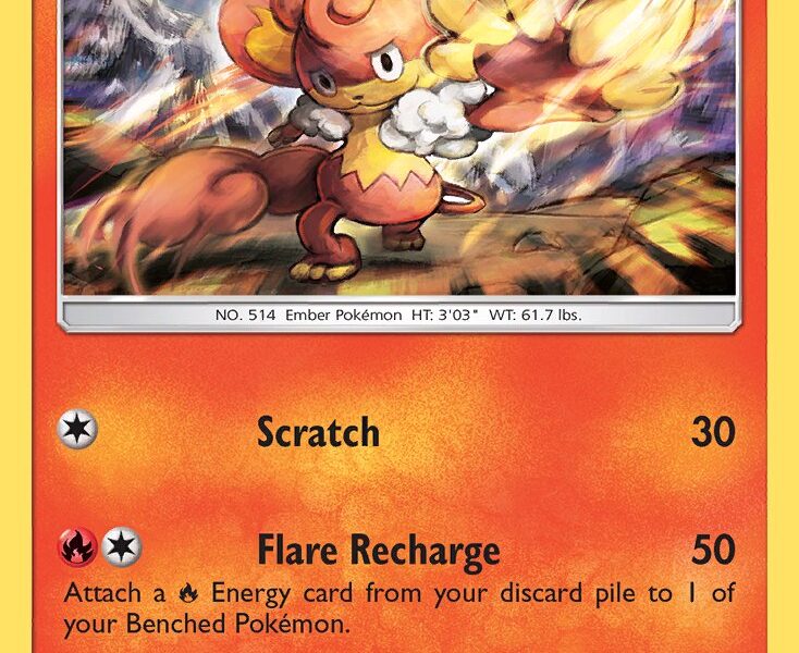 Simisear Pokemon Kaart