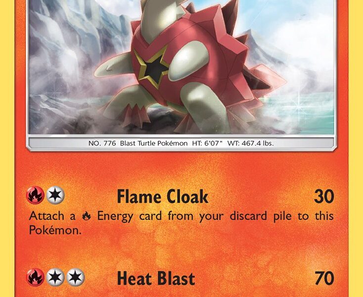 Turtonator Pokemon Kaart