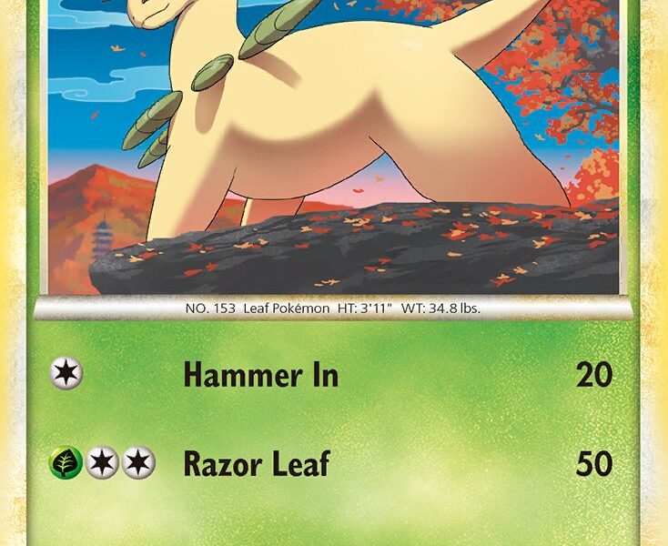 Bayleef Pokemon Kaart