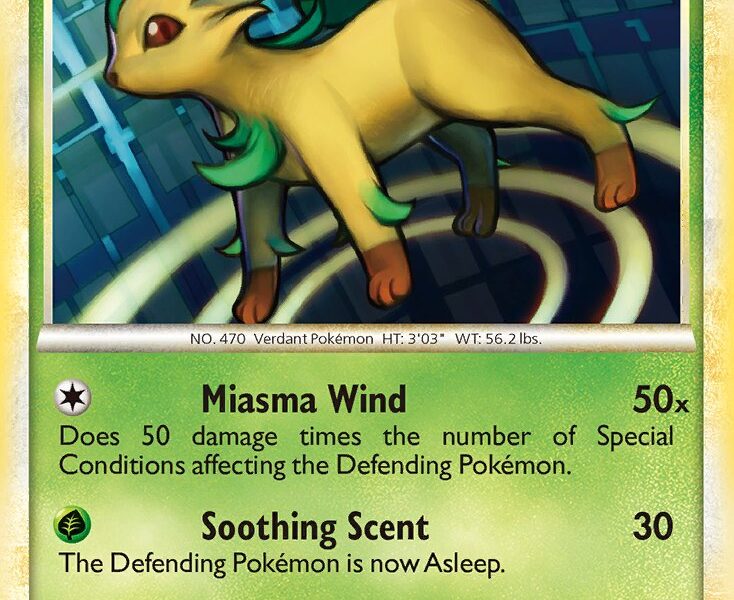 Leafeon Pokemon Kaart