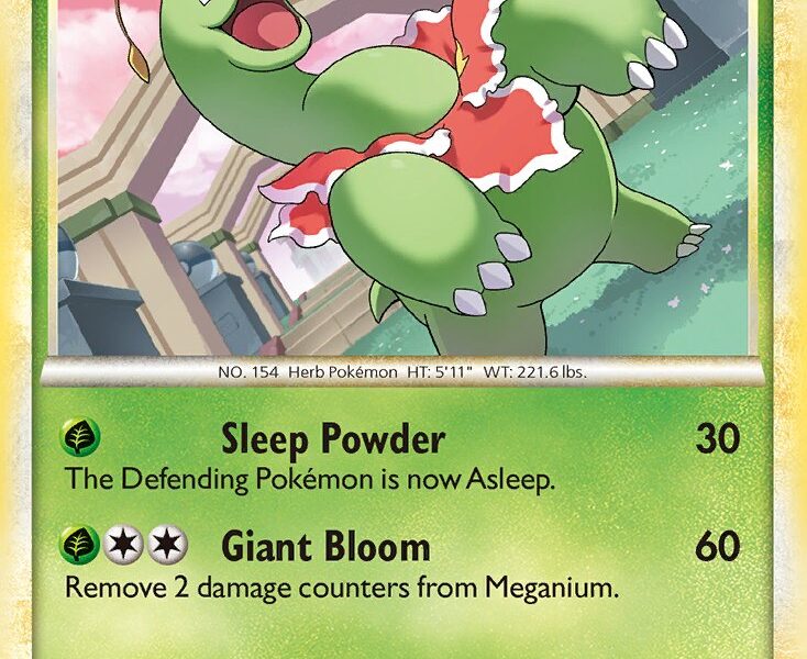 Meganium Pokemon Kaart