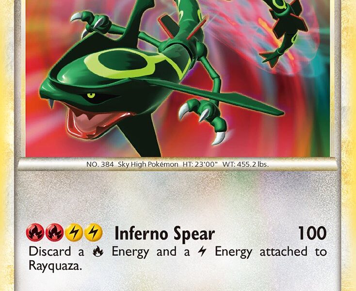 Rayquaza Pokemon Kaart