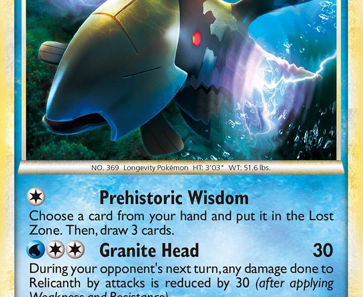 Relicanth Pokemon Kaart