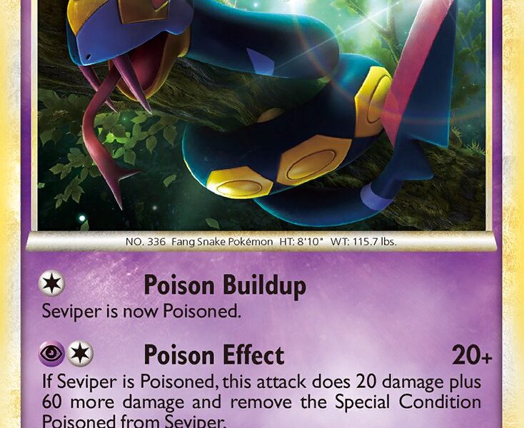Seviper Pokemon Kaart