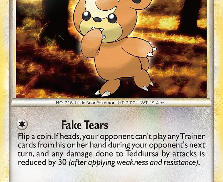 Teddiursa Pokemon Kaart